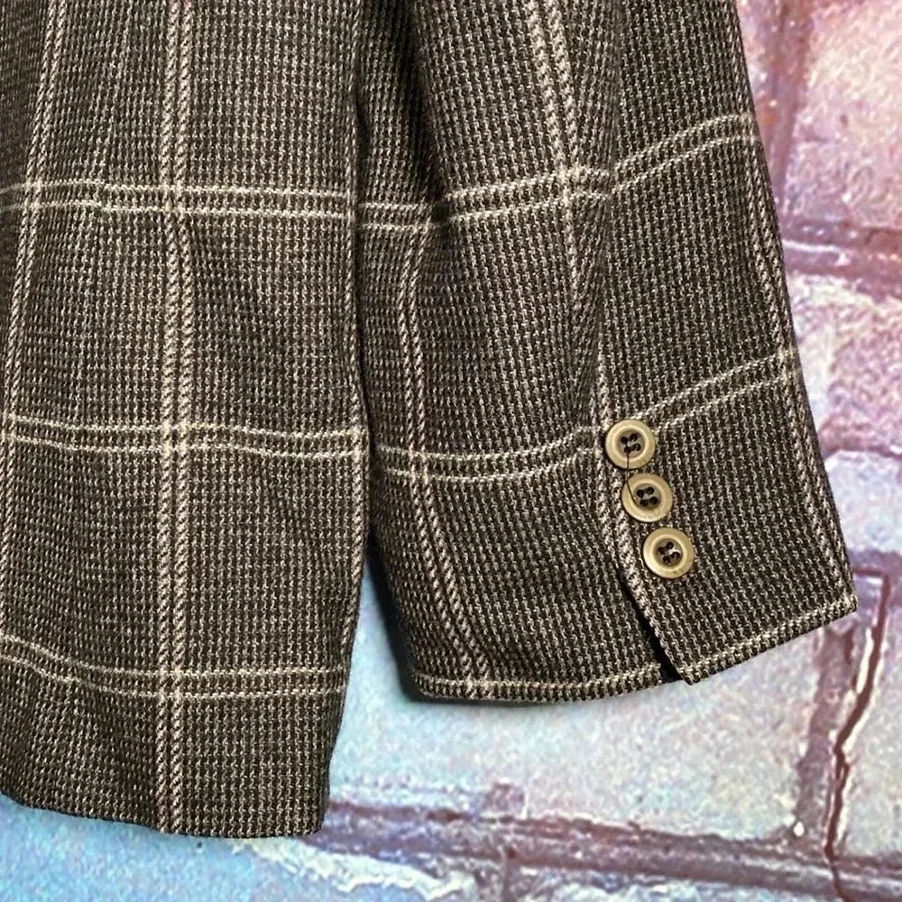 Designs by Derek Martin Women's Blazer Size 16 Blazer Plaid Grey - Picture 7 of 8